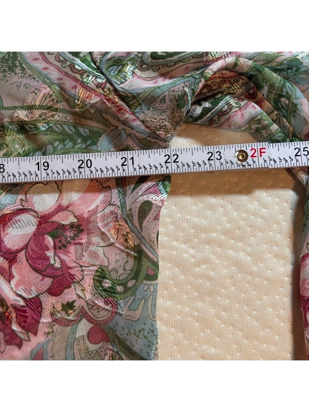 Victoria's Secret Gold Label Paisley Pink Floral Robe Nightgown Women’s P/S - Picture 6 of 10